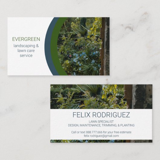 Mooie landschapsfoto Visitekaartje (Voorkant / Achterkant)