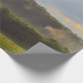 Mooie landschapsuitzicht van berg en bos cadeaupapier (Hoek)