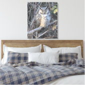 Mooie, langbeboeide boomgaard bij de zon canvas afdruk (Insitu (Slaapkamer))