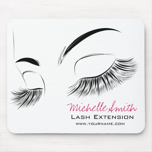 Mooie lange wimpers Lash Extension Muismat (Voorkant)