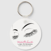 Mooie lange wimpers Lash Extension Sleutelhanger (Voorkant)