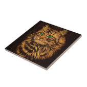 mooie langharige kat tegeltje (Zijkant)