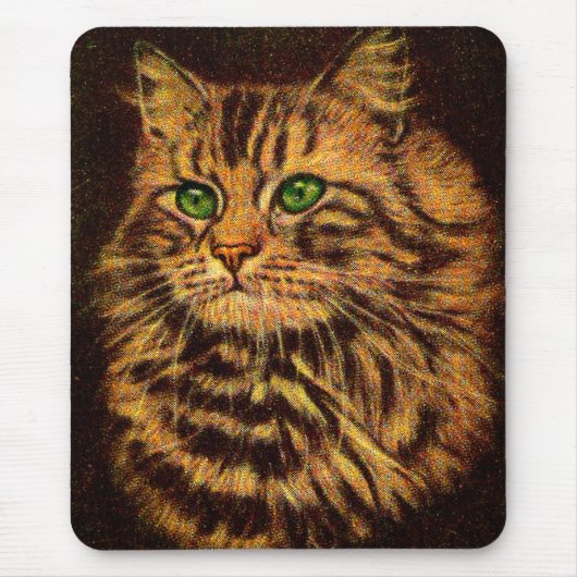 mooie langharige tabby kat muismat (Voorkant)