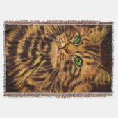 mooie langharige tabletby kattendruk deken (Voorkant)