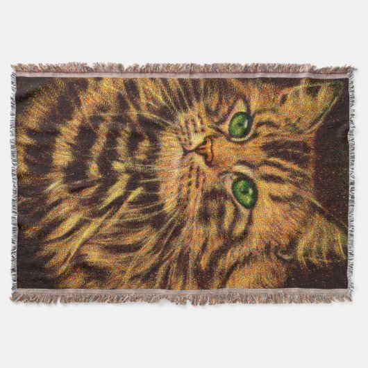 mooie langharige tabletby kattendruk deken (Voorkant)