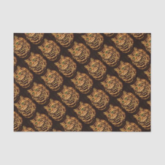 mooie langharige tabletby kattendruk tissuepapier (Voorkant)