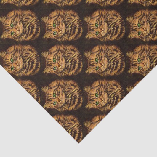 mooie langharige tabletby kattendruk tissuepapier (Detail)