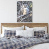 Mooie Langooruil bij zonsondergang Canvas Afdruk (Insitu (Slaapkamer))