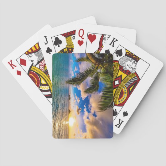 Mooie Lanikai Beach Hawaii Pokerkaarten (Achterkant)