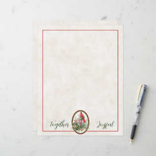 Mooie lantaarn met hulst en kardinaal Kerstmis