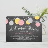 Mooie Lantaarns Bruids Douche Uitnodiging (Staand voorkant)