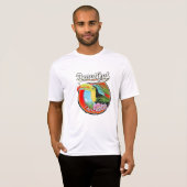 Mooie Lanzarote-reispatch. T-shirt (Voorkant volledig)