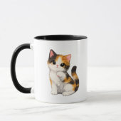 Mooie Lapjeskat Kitten Mok (Links)