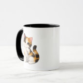 Mooie Lapjeskat Kitten Mok (Voorkant links)