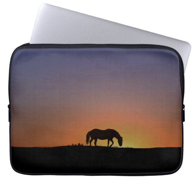 Mooie laptophoes voor paardenraces laptop sleeve (Voorkant)