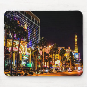 Mooie Las Vegas Strip bij nacht Muismat