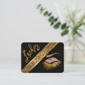 Mooie Lashes - Roos Gold Visitekaartje (Staand voorkant)