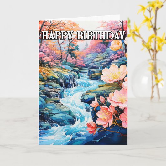 Mooie late zomermiddag op de wang kaart (Gele Bloem)