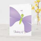 Mooie Laura Butterfly Kaart (Gele Bloem)