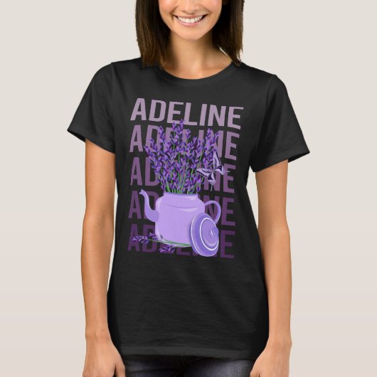 Mooie Lavendel - Adeline naam T-shirt (Voorkant)