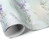 Mooie Lavendel Bloemen Bruidsdouche Cadeaupapier (Rol Hoek)