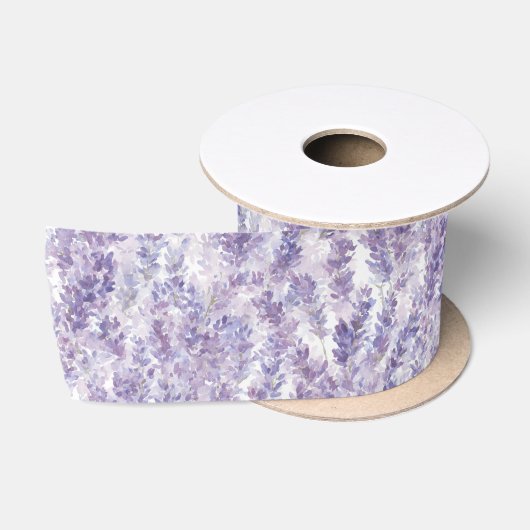 Mooie Lavendel Bloemen Bruidsfeest Satijnen Lint (Spoel)