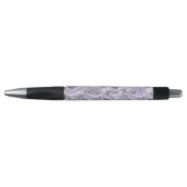 Mooie Lavendel Bloemen Bruiloft Pen (Voorkant)