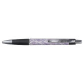 Mooie Lavendel Bloemen Bruiloft Pen (Achterkant)