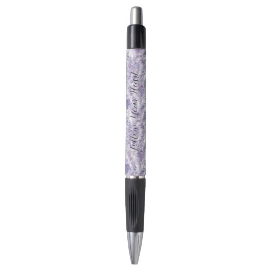 Mooie Lavendel Bloemen Bruiloft Pen (Voorkant Verticaal)