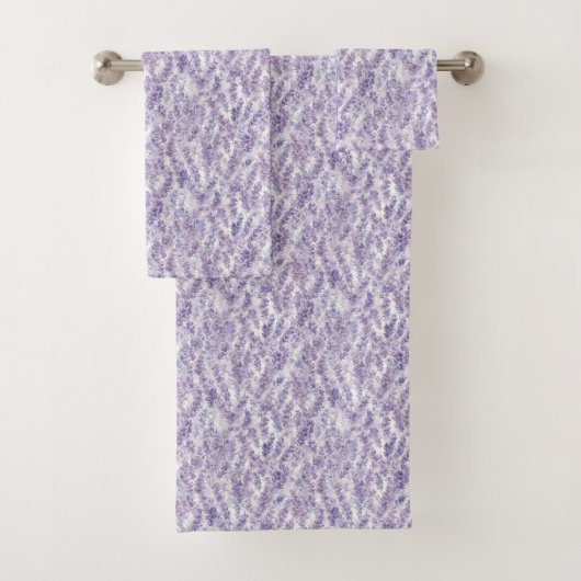 Mooie Lavendel Bloemen Bruiloftsborrel Bad Handdoek (Insitu)