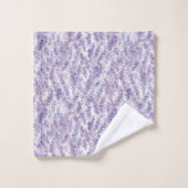 Mooie Lavendel Bloemen Bruiloftsborrel Bad Handdoek (Wasdoekje)