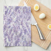Mooie Lavendel Bloemen Bruiloftsdouche Theedoek (Quarter Fold)