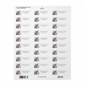 Mooie Lavendel Bloemen Retouradres Labels (Full Sheet)