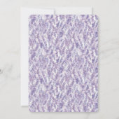 Mooie Lavendel Bloemen Verjaardag Kaart (Achterkant)