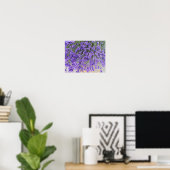 Mooie Lavendel Bloesems Bloem Fotografisch Poster (Thuiskantoor)
