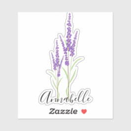 Mooie Lavendel Botanical | Aangepast snijden Sticker