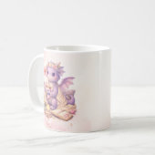 Mooie Lavendel Draak Koffiemok (Voorkant links)