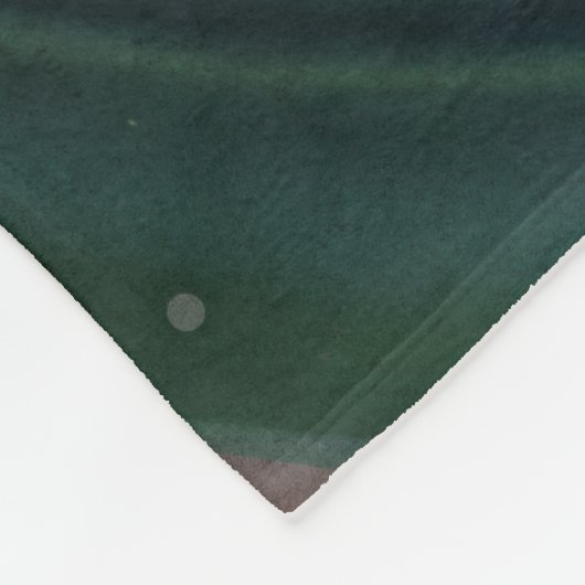 Mooie lavendel en groene Retrostijl ruimtevrouw Fleece Deken (Hoek)