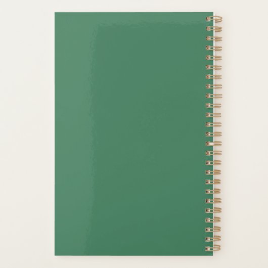 Mooie lavendel en groene Retrostijl ruimtevrouw Planner (Achterkant)