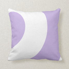 Mooie lavendel en wit kussen