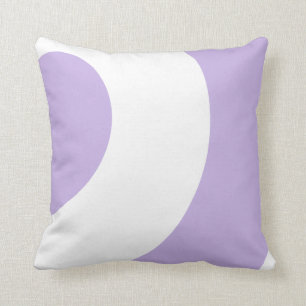 Mooie lavendel en wit kussen