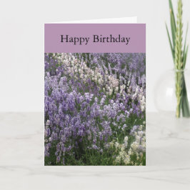 Mooie Lavendel Happy Birthday Kaart