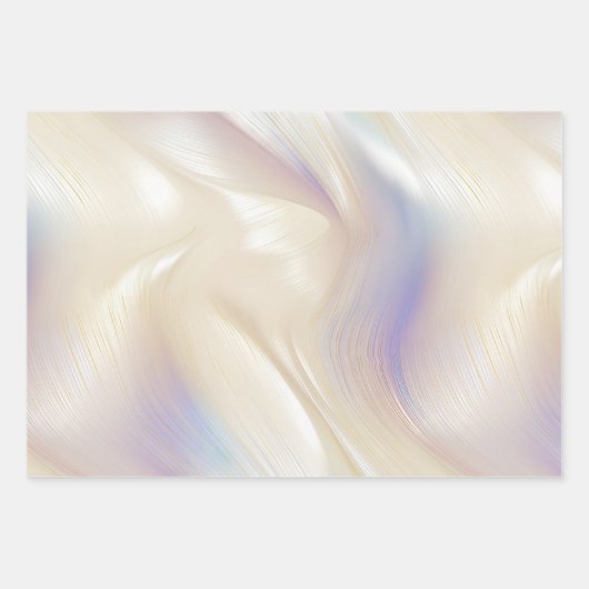 Mooie Lavendel Ivoor Pearl Bruiloft Inpakpapier Vel (Voorkant 2)