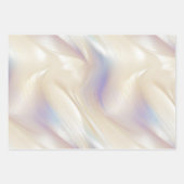 Mooie Lavendel Ivoor Pearl Bruiloft Inpakpapier Vel (Voorkant)