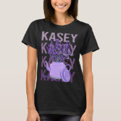 Mooie Lavendel - Kasey Naam T-shirt (Voorkant)