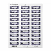 Mooie Lavendel Kroonluchter Retouradres Sticker (Full Sheet)
