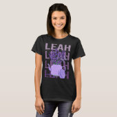 Mooie Lavendel - Leah Naam T-shirt (Voorkant volledig)