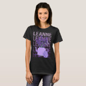 Mooie Lavendel - Leanne Naam T-shirt (Voorkant volledig)