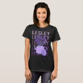 Mooie Lavendel - Lesley Naam T-shirt (Voorkant volledig)