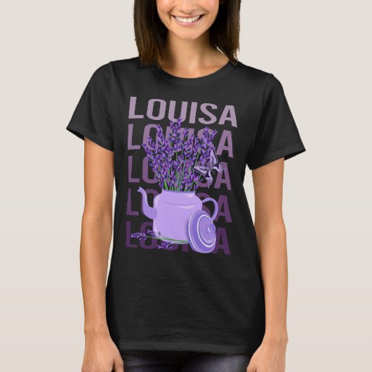 Mooie Lavendel - Louisa Naam T-shirt (Voorkant)